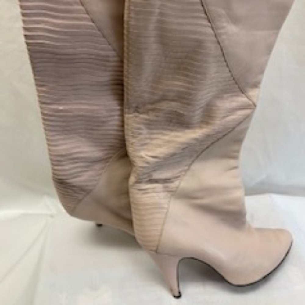 vero cuoio light pink mid calf leather boot size 7